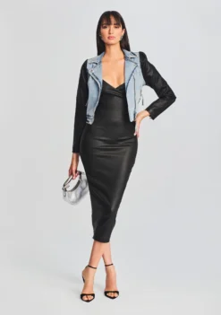 Norrie Coated Denim Dress -Cheap Dress Store Ecommerce Crop 20230816 SET1 ALANILOJACKETCOATEDBLACK 4225 ECOMM 8c75c896 5159 4ce3 8d50 8ec9740e2338 scaled
