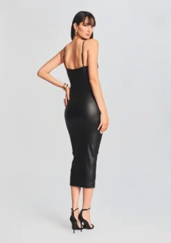 Norrie Coated Denim Dress -Cheap Dress Store Ecommerce Crop 20230816 SET1 NORRIEDRESSCOATEDBLACK 4207 ECOMM scaled