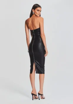 Charlize Coated Knit Dress 8 Charlize Coated Knit Dress -Cheap Dress Store Ecommerce Crop 23 09 21 CHARLIZEKNITDRESS COATEDBLACK 2578 ECOMM scaled