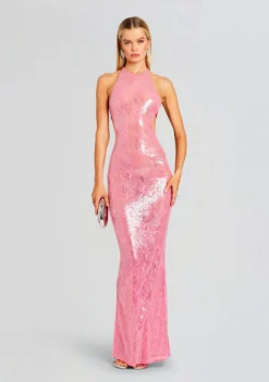 Shivonne Sequin Lace Dress -Cheap Dress Store Ecommerce Crop 23 11 15 SHIVONNEDRESS PARADISEPINK 2313 ECOMM scaled