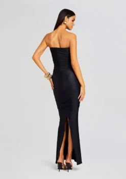 Maura Lycra Midi Dress -Cheap Dress Store Ecommerce Crop 23 12 18 MAURADRESS BLACK 1056 ECOMM scaled