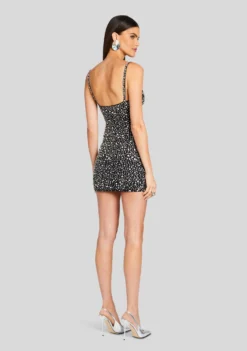 Lucy Embellished Dress -Cheap Dress Store Ecommerce Crop 24 01 10 LUCYDRESS BLACKSILVER 0876 ECOMM scaled