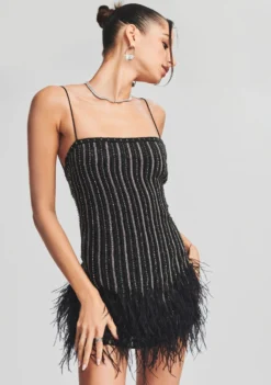 Rubina Sequin Feather Dress -Cheap Dress Store Ecommerce Crop Retrofete eComm 220921 SHOT 50 3043 scaled