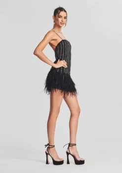 Rubina Sequin Feather Dress -Cheap Dress Store Ecommerce Crop Retrofete eComm 220921 SHOT 50 3053 scaled